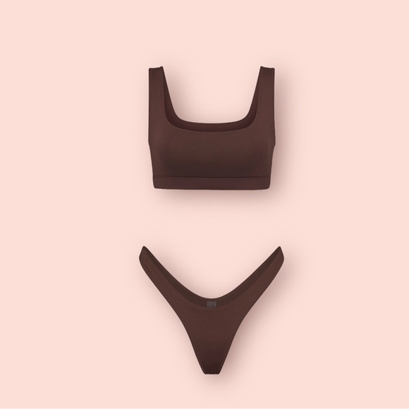 SKIMS Other - NWT Skims Signature swim tank bikini top and Microtanga swim bottom set